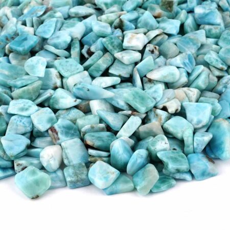 Larimar Trommelsteine Ø ca. 10 – 15 mm in sehr schöner Farbe Edelsteine Heilsteine bei Wunderstein24