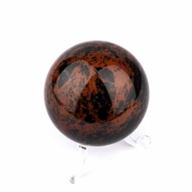 Mahagoni Obsidian Kugel Ø ca. 57 mm aus Brasilien Edelsteine Heilsteine bei Wunderstein24