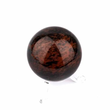 Mahagoni Obsidian Kugel Ø ca. 53 mm aus Brasilien Edelsteine Heilsteine bei Wunderstein24