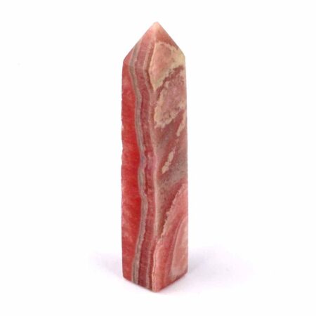 Rhodochrosit Obelisk | Spitze Höhe 67 mm poliert aus Argentinien in bester Farbe Edelsteine Heilsteine bei Wunderstein24