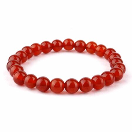 Carneol | Karneol Ø 6 mm Kinder Kugel | Perlen Edelstein Armband flexibel und dehnbar Edelsteine Heilsteine bei Wunderstein24