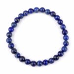 Lapislazuli Ø 6,5 mm Natur Kugel Edelstein Armband flexibel und dehnbar Edelsteine Heilsteine bei Wunderstein24