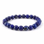 Lapislazuli Ø 6,5 mm Natur Kugel Edelstein Armband flexibel und dehnbar Edelsteine Heilsteine bei Wunderstein24