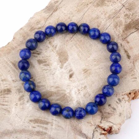 Lapislazuli Ø 8 mm Natur Kugel Edelstein Armband flexibel und dehnbar Edelsteine Heilsteine bei Wunderstein24