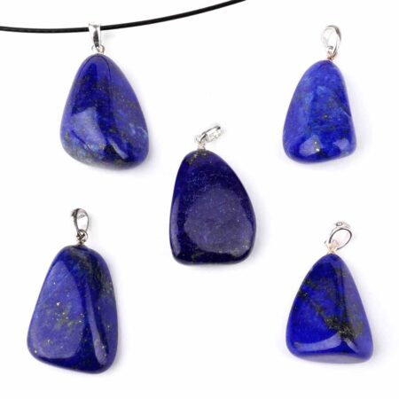 Lapislazuli Anhänger mit 925 Sterling-Silber Stiftöse in Top-Qualität Edelsteine Heilsteine bei Wunderstein24