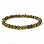 Olivin | Peridot Ø 7 mm Kugel | Perlen Armband flexibel und dehnbar Edelsteine Heilsteine bei Wunderstein24