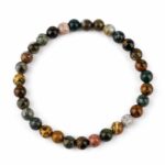 Ozean Jaspis Ø 6 mm Kugel | Perlen Armband flexibel und dehnbar Edelsteine Heilsteine bei Wunderstein24