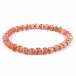 Rhodochrosit Ø 7 mm Kugel | Perlen Armband flexibel und dehnbar Edelsteine Heilsteine bei Wunderstein24