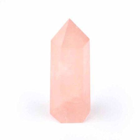 Rosenquarz Spitze Höhe 69 mm poliert in bester Qualität und Farbe Edelsteine Heilsteine bei Wunderstein24