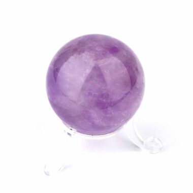 Maraba Amethyst Kugel transparent Ø 43 mm in sehr guter Farbe und Qualität Edelsteine Heilsteine bei Wunderstein24