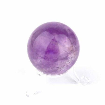 Maraba Amethyst Kugel transparent Ø 43 mm in sehr guter Farbe und Qualität Edelsteine Heilsteine bei Wunderstein24