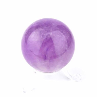 Maraba Amethyst Kugel transparent Ø 48 mm in sehr guter Farbe und Qualität Edelsteine Heilsteine bei Wunderstein24