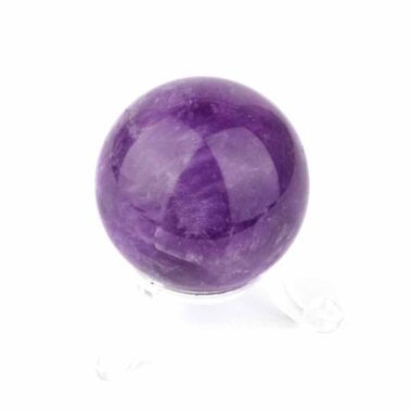 Maraba Amethyst Kugel transparent Ø 45 mm in sehr guter Farbe und Qualität Edelsteine Heilsteine bei Wunderstein24