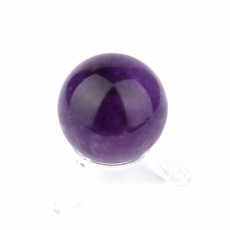 Maraba Amethyst Kugel transparent Ø 41 mm in bester Farbe und Qualität Edelsteine Heilsteine bei Wunderstein24