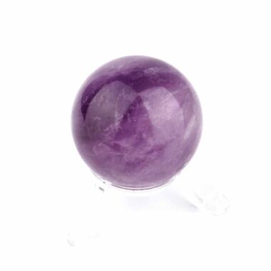 Maraba Amethyst Kugel transparent Ø 42 mm in sehr guter Farbe und Qualität Edelsteine Heilsteine bei Wunderstein24