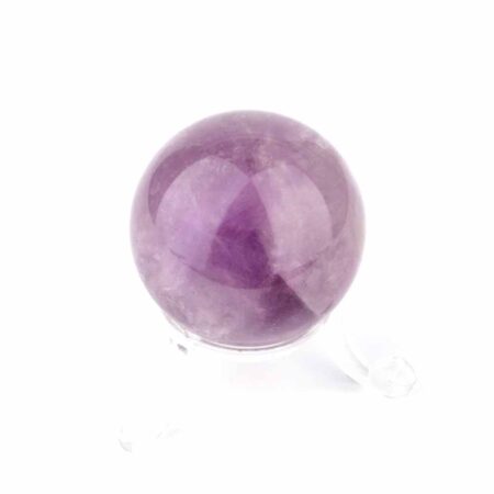 Maraba Amethyst Kugel transparent Ø 41 mm in sehr guter Farbe und Qualität Edelsteine Heilsteine bei Wunderstein24