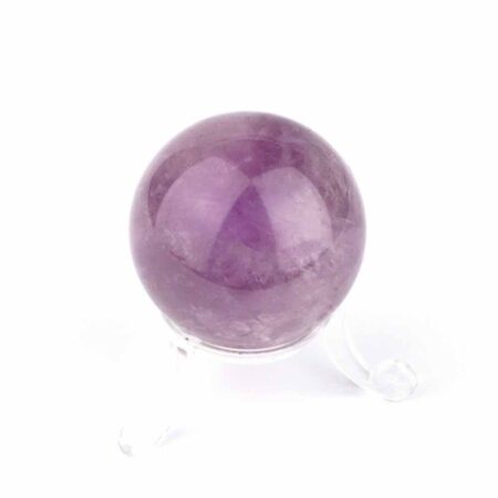 Maraba Amethyst Kugel transparent Ø 41 mm in sehr guter Farbe und Qualität Edelsteine Heilsteine bei Wunderstein24