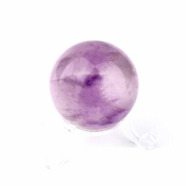 Maraba Amethyst Kugel transparent Ø 41 mm in sehr guter Farbe und Qualität Edelsteine Heilsteine bei Wunderstein24