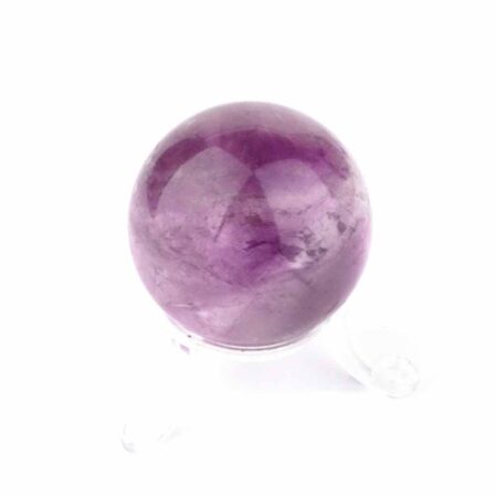 Maraba Amethyst Kugel transparent Ø 42 mm in sehr guter Farbe und Qualität Edelsteine Heilsteine bei Wunderstein24