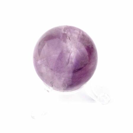 Maraba Amethyst Kugel transparent Ø 42 mm in sehr guter Farbe und Qualität Edelsteine Heilsteine bei Wunderstein24