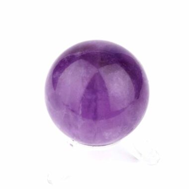 Maraba Amethyst Kugel transparent Ø 48 mm in bester Farbe und Qualität Edelsteine Heilsteine bei Wunderstein24