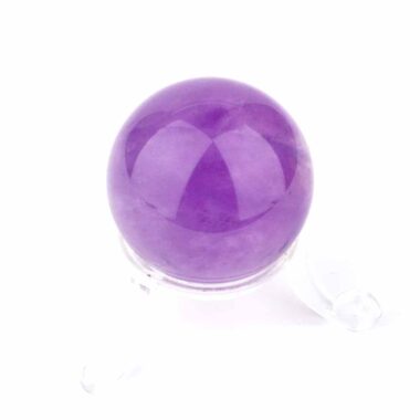 Maraba Amethyst Kugel transparent Ø 35 mm in traumhafter Farbe und bester Qualität Edelsteine Heilsteine bei Wunderstein24