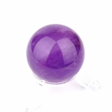 Maraba Amethyst Kugel transparent Ø 38 mm in traumhafter Farbe und bester Qualität Edelsteine Heilsteine bei Wunderstein24