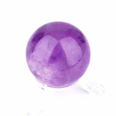 Maraba Amethyst Kugel transparent Ø 41 mm in traumhafter Farbe und bester Qualität Edelsteine Heilsteine bei Wunderstein24