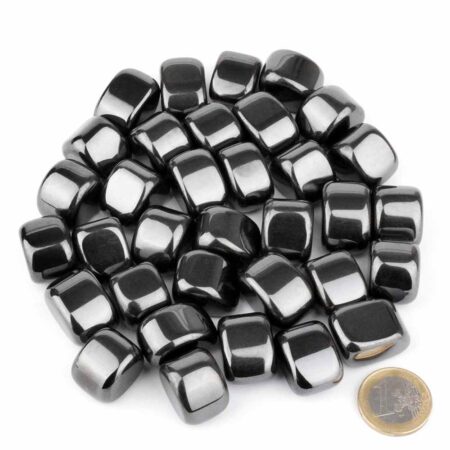 Hämatit | Blutstein Trommelsteine Ø ca. 23 – 28 mm in bester Qualität Edelsteine Heilsteine bei Wunderstein24