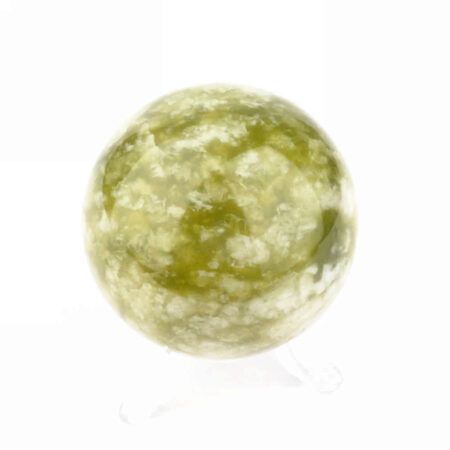 Jade | Serpentin Kugel Ø ca. 64 mm in bester Qualität und Farbe Edelsteine Heilsteine bei Wunderstein24