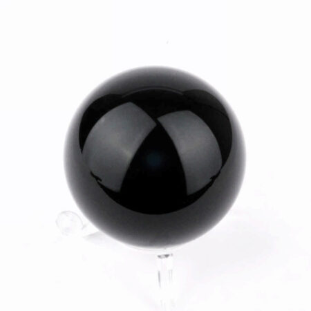Obsidian Kugel schwarz Ø ca. 56 mm aus Mexiko in bester Qualität und Farbe Edelsteine Heilsteine bei Wunderstein24