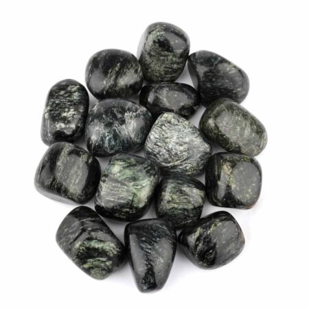 Serafinit Trommelsteine Ø ca. 25 – 35 mm in sehr schöner Farbe Edelsteine Heilsteine bei Wunderstein24