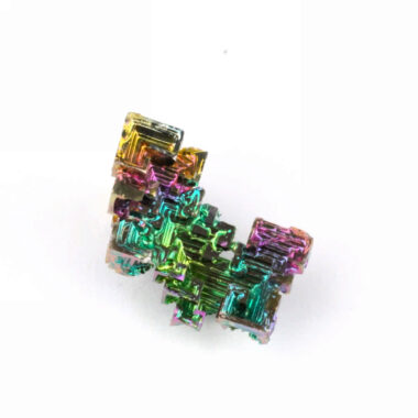 Wismut (Bismuth) Kristall Stufe in einzigartiger Qualität und Farbe Edelsteine Heilsteine bei Wunderstein24