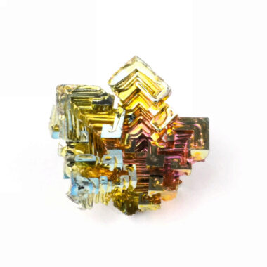 Wismut (Bismuth) Kristall Stufe in einzigartiger Qualität und Farbe Edelsteine Heilsteine bei Wunderstein24