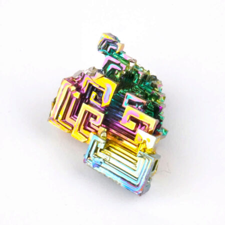 Wismut (Bismuth) Kristall Stufe in einzigartiger Qualität und Farbe Edelsteine Heilsteine bei Wunderstein24