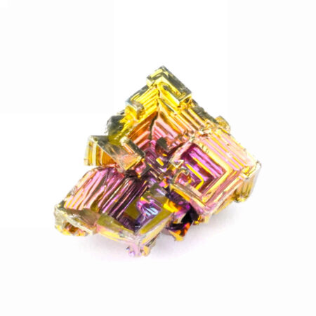 Wismut (Bismuth) Kristall Stufe in einzigartiger Qualität und Farbe Edelsteine Heilsteine bei Wunderstein24