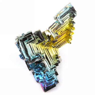 Wismut (Bismuth) Kristall Stufe in einzigartiger Qualität und Farbe Edelsteine Heilsteine bei Wunderstein24