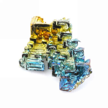 Wismut (Bismuth) Kristall Stufe in einzigartiger Qualität und Farbe Edelsteine Heilsteine bei Wunderstein24