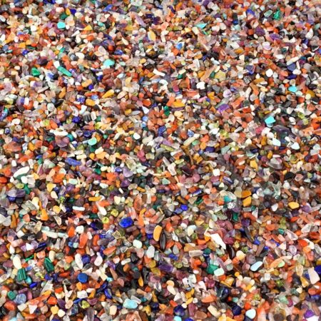 Bunter Trommelstein Sand | Mix Mischung aus aller Welt Ø ca. 1 – 4 mm Edelsteine Heilsteine bei Wunderstein24