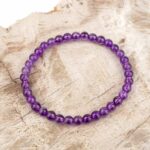Amethyst Ø 4,5 mm Kinder Kugel Edelstein Armband flexibel und dehnbar Edelsteine Heilsteine bei Wunderstein24