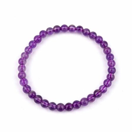 Amethyst Ø 4,5 mm Kinder Kugel Edelstein Armband flexibel und dehnbar Edelsteine Heilsteine bei Wunderstein24