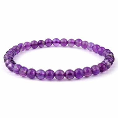 Amethyst Ø 4,5 mm Kinder Kugel Edelstein Armband flexibel und dehnbar Edelsteine Heilsteine bei Wunderstein24