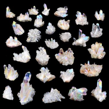 Aqua Angel Aura Bergkristall Stufen transparent aus Brasilien Edelsteine Heilsteine bei Wunderstein24