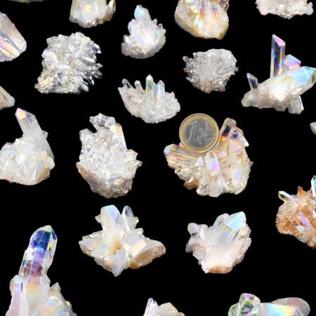 Aqua Angel Aura Bergkristall Stufen transparent aus Brasilien Edelsteine Heilsteine bei Wunderstein24