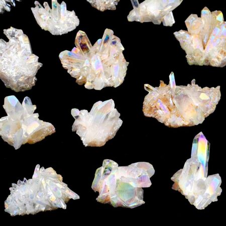 Aqua Angel Aura Bergkristall Stufen transparent aus Brasilien Edelsteine Heilsteine bei Wunderstein24