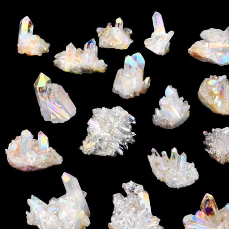 Aqua Angel Aura Bergkristall Stufen transparent aus Brasilien Edelsteine Heilsteine bei Wunderstein24