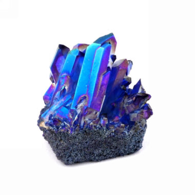 Aqua Angel Aura Bergkristall Stufe blau aus Brasilien Edelsteine Heilsteine bei Wunderstein24