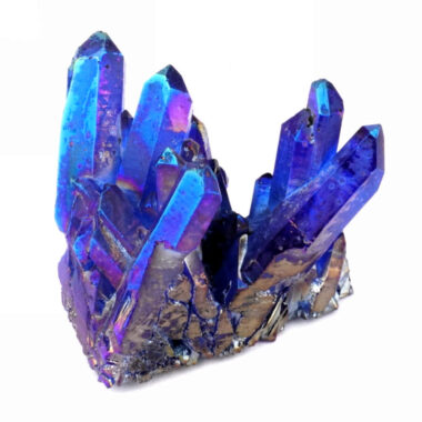 Aqua Angel Aura Bergkristall Stufe blau aus Brasilien Edelsteine Heilsteine bei Wunderstein24