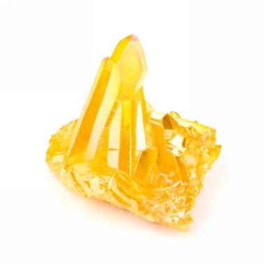 Aqua Angel Aura Bergkristall Stufe gelb aus Brasilien Edelsteine Heilsteine bei Wunderstein24