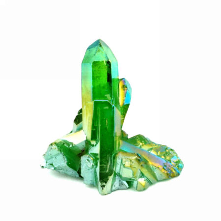 Aqua Angel Aura Bergkristall Stufe grün aus Brasilien Edelsteine Heilsteine bei Wunderstein24